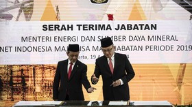 FOTO: Momen Serah Terima Jabatan Bahlil Jadi Menteri ESDM