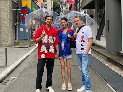 7 Potret Momen Mikha Tambayong & Deva Mahenra Habiskan Waktu dengan Sang Ayah
