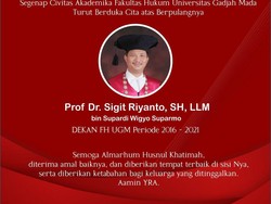 Guru Besar FH UGM Prof Sigit Riyanto Meninggal Dunia