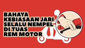 INFOGRAFIS: Bahaya Kebiasaan Jari Selalu Nempel di Tuas Rem Motor