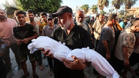 FOTO: Kebrutalan Zionis Serang Pasar-Gedung Sekolah di Gaza
