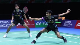 FOTO: Fikri/Daniel Lolos ke 16 Besar Japan Open Usai Lewati Duel Alot