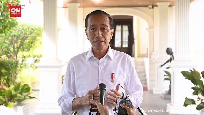 Presiden Jokowi tanggapi kesempatan Ketua Umum PSI sekaligus putra bungsunya, Kaesang Pangarep, nan tidak bisa maju di Pilgub 2024 lantaran terhalang syarat usia.