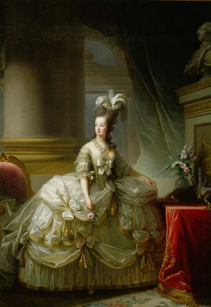 AUSTRIA - CIRCA 1778: Marie Antoinette, Archduchess of Austria, Queen of France, Daughter of Maria Theresia. Canvas by Elisabeth-Louise Vigee-Le Brun. (Photo by Imagno/Getty Images) [Marie Antoinette, Erzherzogin von Oesterreich, Koenigin von Frankreich (1755-1793), Tochter von Maria Theresia Joseph, 1778. Gemaelde von Elisabeth-Louise Vigee-Le Brun]