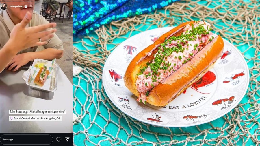 Erina Gudono Pamer Jajan Roti Lobster Rp 400 Ribu di Los Angeles Erina Gudono Pamer Jajan Roti Lobster Rp 400 Ribu di Los Angeles