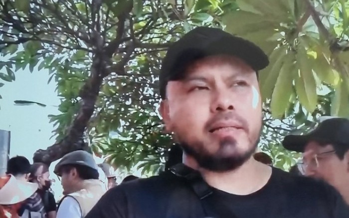 Joko Anwar saat demo