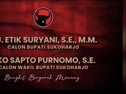 PDIP Usung Etik-Sapto, Pilkada Sukoharjo Potensi Lawan Kotak Kosong