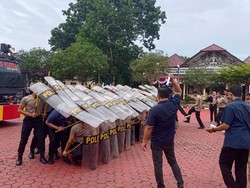 Polres Kutai Timur Gladi Sispamkota, Pastikan Kesiapan Pengamanan Pilkada