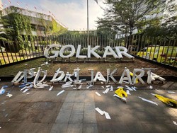 Papan Nama Golkar Jakarta Dirusak OTK