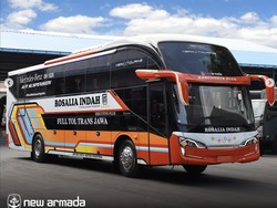 Sultan! PO Rosalia Indah Rilis 10 Bus Baru Pakai Bodi New Armada-Sasis Mercy