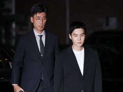 Penampilan Suga BTS Diperiksa Polisi Terkait Kasus Nyetir Sambil Mabuk