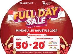 Banjir Diskon 50% + 20% Transmart Full Day Sale Datang Lagi Besok!