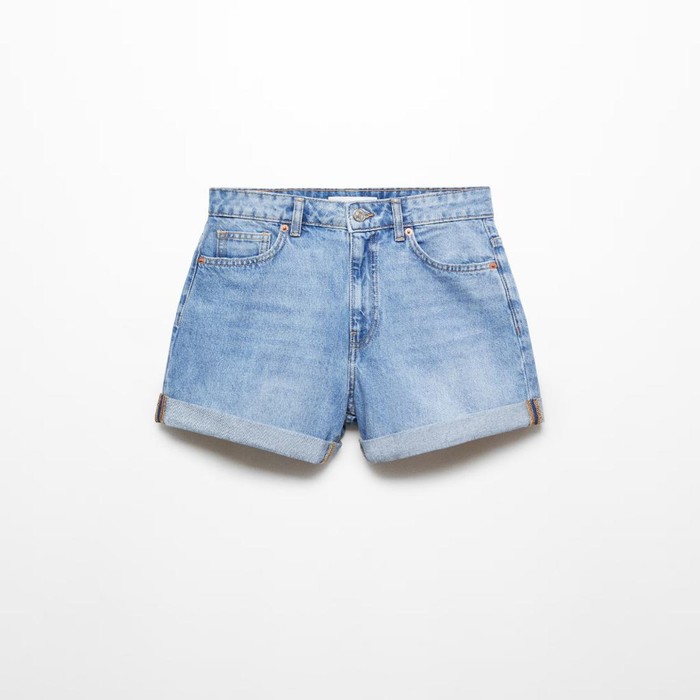 Mom-fit Denim Shorts