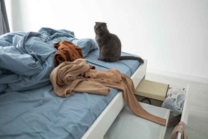 Tempat tidur berantakan sering kali menjadi tanda paling umum seseorang dilanda stes.