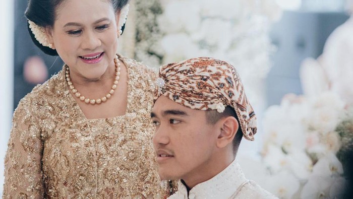 Iriana Jokowi dan Kaesang Pangarep