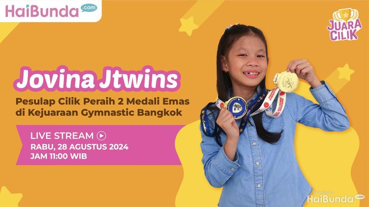 Jovina Jtwins, Pesulap Cilik Peraih 2 Medali Emas di Kejuaraan Gymnastic Bangkok