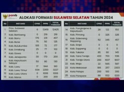 Menteri PAN-RB Soroti Pemprov Sulsel Cuma Usul 6 Formasi CPNS 2024