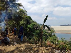 Penggenangan Waduk Leuwikeris di Ciamis Baru 40%, Begini Penampakannya
