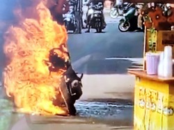 Sepeda Motor Ghost Rider yang Viral di Sukabumi