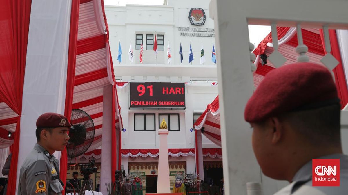 FOTO: KPU DKI Dihiasi Ornamen Betawi saat Hari Pendaftaran Pikada