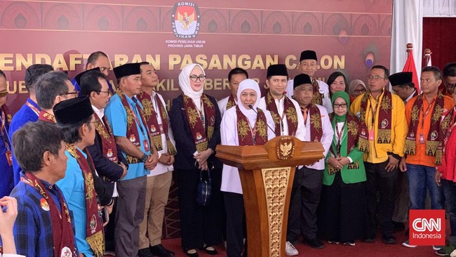 Sesudah melakukan pendaftaran, Khofifah mengaku sudah merancang visi Nawa Bhakti Satya jilid dua dengan sembilan program turunannya.