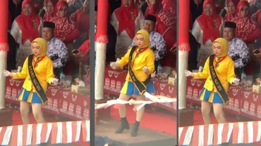 img-title Viral Mayoret Berhijab Pakai Rok Mini Tuai Kontroversi