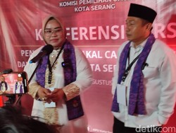 Diusung 10 Partai, Adik Mantan Wali Kota Serang Daftar Pilwalkot ke KPU