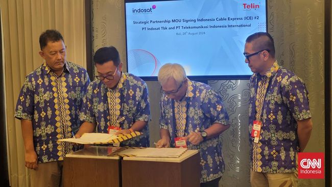 Telin Gandeng Indosat Garap Proyek Kabel Laut Sepanjang 4.000 KM
