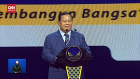 VIDEO: Pidato di Kongres Nasdem, Prabowo Sapa Surya Paloh Mas Brewok