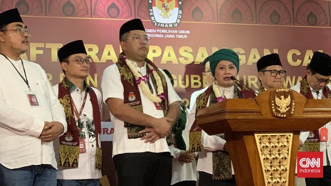 Pasangan Calon Gubernur dan Wakil Gubernur Luluk-Lukman Ikuti Bursa Pilgub Jatim, Bertekad Ukir Prestasi Unprecedented