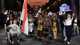 FOTO: Pesona Indonesia dalam Pembukaan Paralimpiade 2024