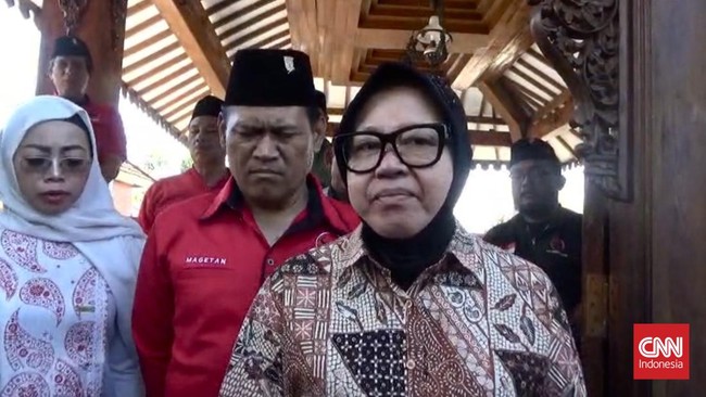 Tri Rismaharini-Zahrul Azhar Asumta (Risma-Gus Hans) resmi mendaftar menjadi Calon Gubernur dan Calon Wakil Gubernur untuk Pilgub Jawa Timur 2024.