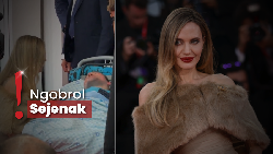 Aksi Heroik Angelina Jolie, Temui Pasien ALS di Venice Film Festival 2024