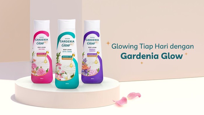 Varian Gardenia Glow Serum Lotion Taifi Rose, Royal Jasmine, dan Midnight Gardenia