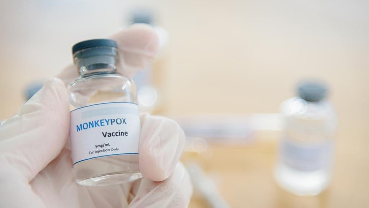 Vaccine vial for Monkeypox or Clade (Smallpox vaccine).