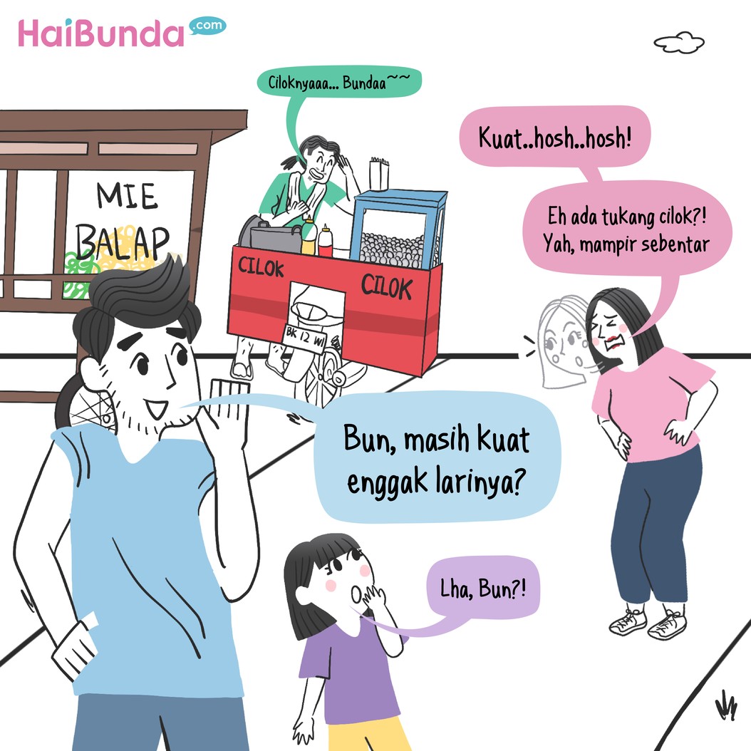 Olahraga, Bun Bukannya Borong Jajanan Gerobak