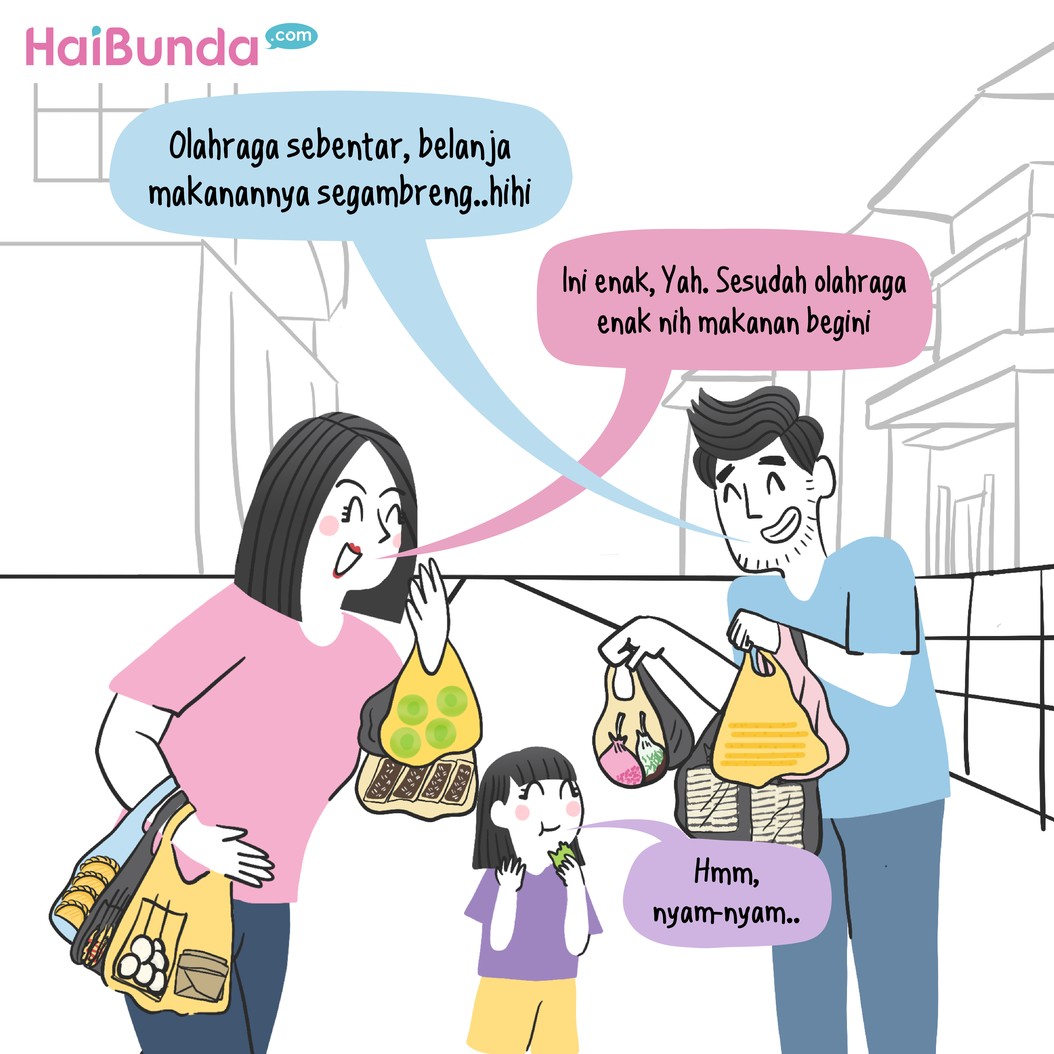 Olahraga, Bun Bukannya Borong Jajanan Gerobak