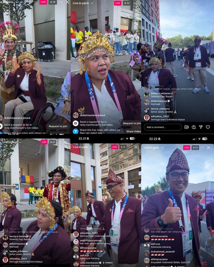 Seragam defile Paralimpiade Paris 2024