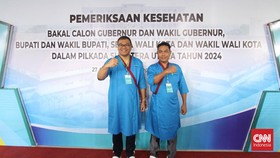 Asri-Lom Lom Jalani Tes Kesehatan Pilkada Deliserdang: Santai Saja