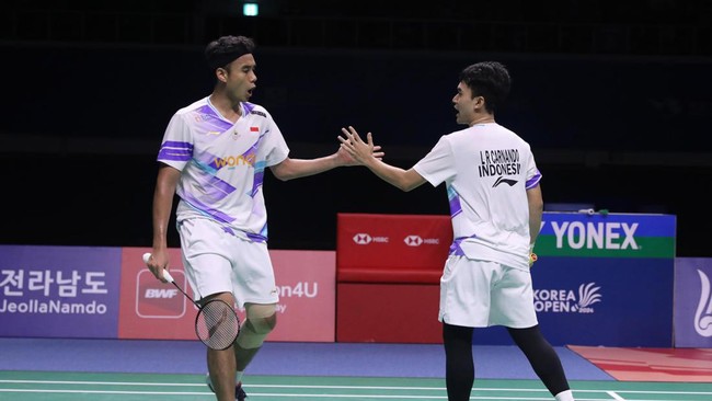 Leo Rolly Carnando dan Muhammad Shohibul Fikri Raih Gelar Korea Open, Julukan "Lebam" Jadi Ikonik