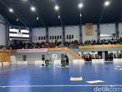 Atap GOR Futsal PON di Sumut Bocor Padahal Baru Renovasi Pakai Rp 9 M