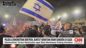 Polisi & Demonstran Bentrok, Buntut Kematian Enam Sandera di Gaza
