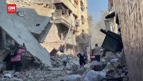 VIDEO: Serangan Israel Hantam Sekolah di Kota Gaza, 11 Orang Tewas