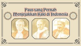 INFOGRAFIS: 3 Paus yang Pernah Menjejakkan Kaki di Indonesia