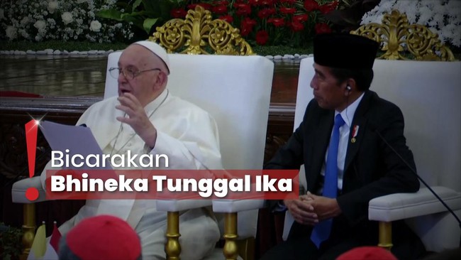 Sapaan Paus Fransiskus ke Masyarakat Sebelum Temui Jokowi di Istana