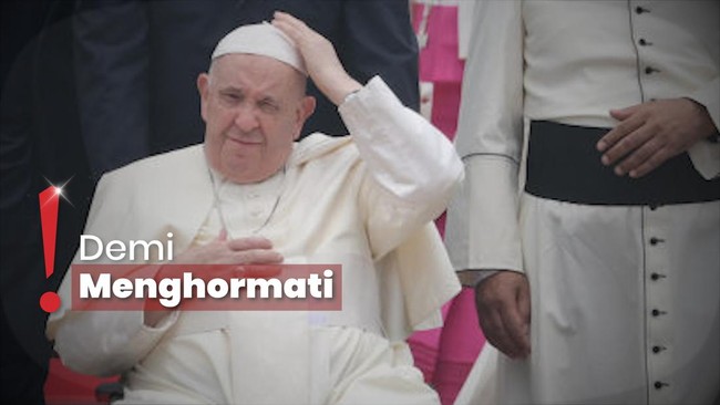 MUI Tak Masalah Tayangan Azan Diganti Teks Berjalan Paus Fransiskus
