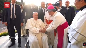 VIDEO: Momen Paus Fransiskus Tiba di Gereja Katedral Jakarta