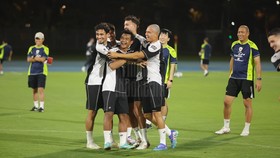 FOTO: Timnas Indonesia Ceria Jelang Laga Lawan Arab Saudi