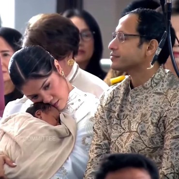 Agama Menteri Nadiem Makarim Disorot Saat Anaknya Diberkati Paus Fransiskus