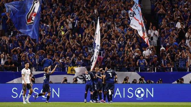 Jepang sukses menggasak China 7-0 pada laga perdana Grup C Kualifikasi Piala Dunia 2026, Kamis (5/9). Seluruh gol Samurai Biru diborong pemain klub Eropa.